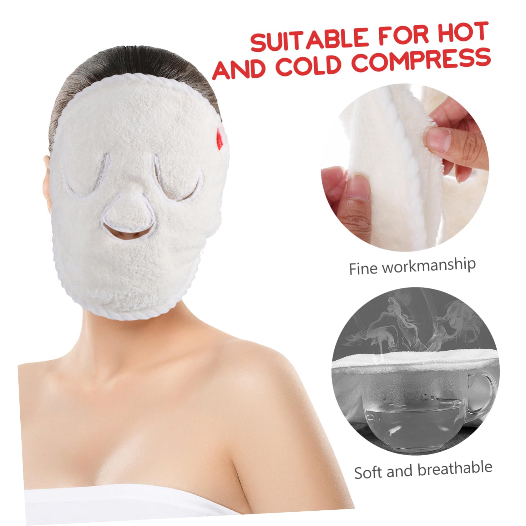 DOITOOL Gesichtshandtuchmaske 10 Gesichtshandtücher Wiederverwendbar 25 Cm Für Gesichtsdampfer 9. 82 Heiße Kalte Schönheit 25 5 Cm