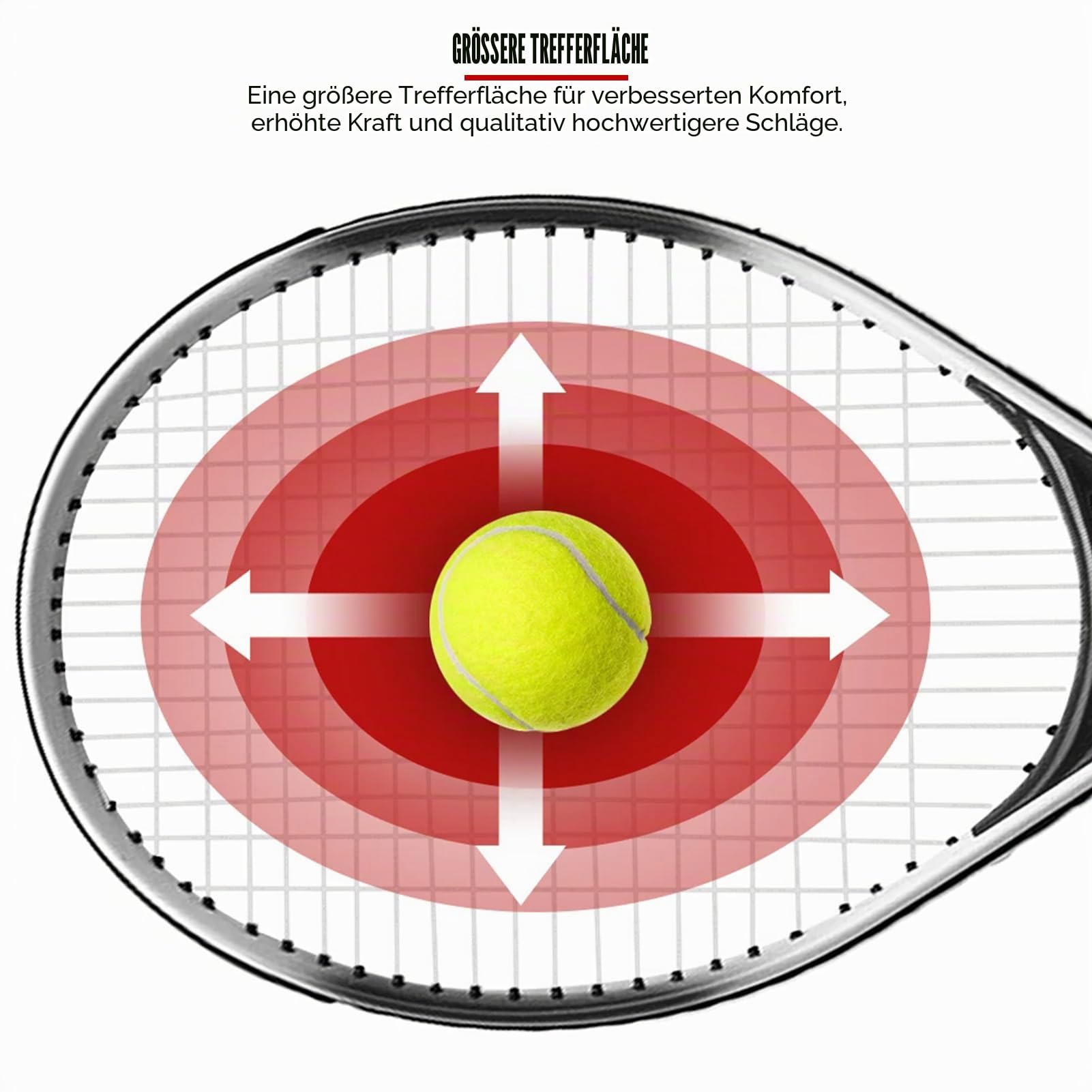 27-Zoll-Anfänger-Tennisschläger Für Erwachsene – Leichtes Einzelschläger-Set Für Erwachsene Für Damen Und Herren Mit Tragetasche