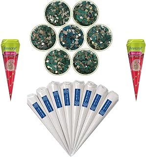 Ceramic Cones & Mirror for Arts & Crafts, Lippan Art, Mandana Art, Texture, Pottery, Liner, DIY Decorative Purposes Kit fo... Price In India