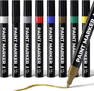 Marsrock Paint Pens, 8 Colors Paint Markers Medium Tip