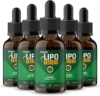 (5 Pack) Lipo Extreme - Official LipoExtreme Drops, Liquid Premium Advanced Formula Natural Support, Supplement for Overall Health & Wellness Vitamin Droppers, 5 Bottle for 5 Months