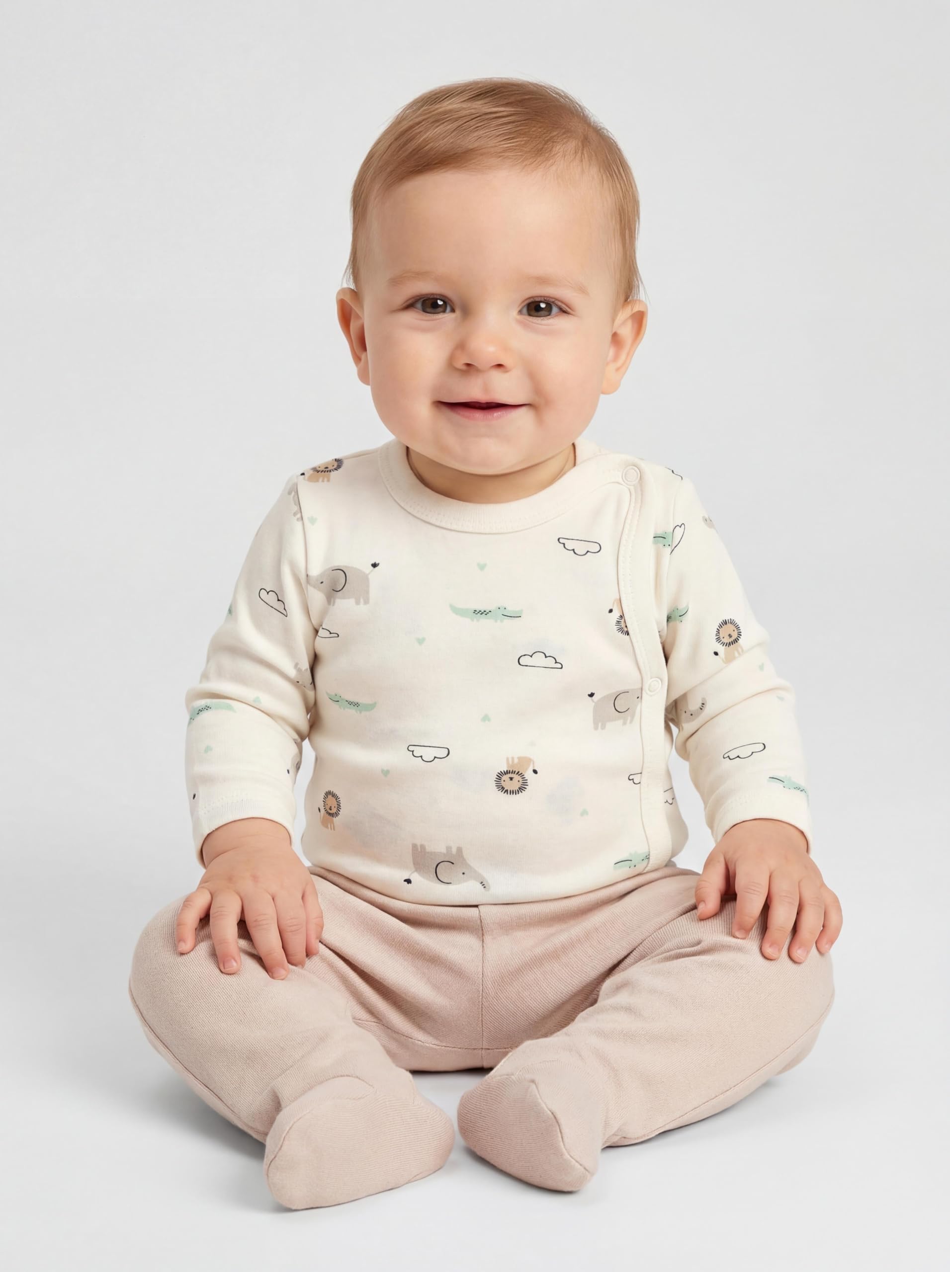 TupTam Body Bebé – Pack de 5 Bodies Bebé Recién Nacido, Body Bebé Niño con Cierre Frontal, 100% Algodón — view 3