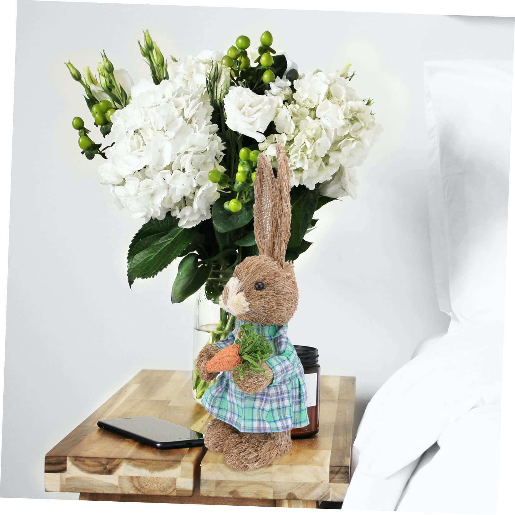 BESPORTBLE 3stücke Realistisches Kaninchen- Für Ostern Elegantes Gartenornament Für Zuhause Frühlings-deko Für Gartenliebhaber Osterhasen Figur Lebensechte Garten-deko Kaninchen Ornament