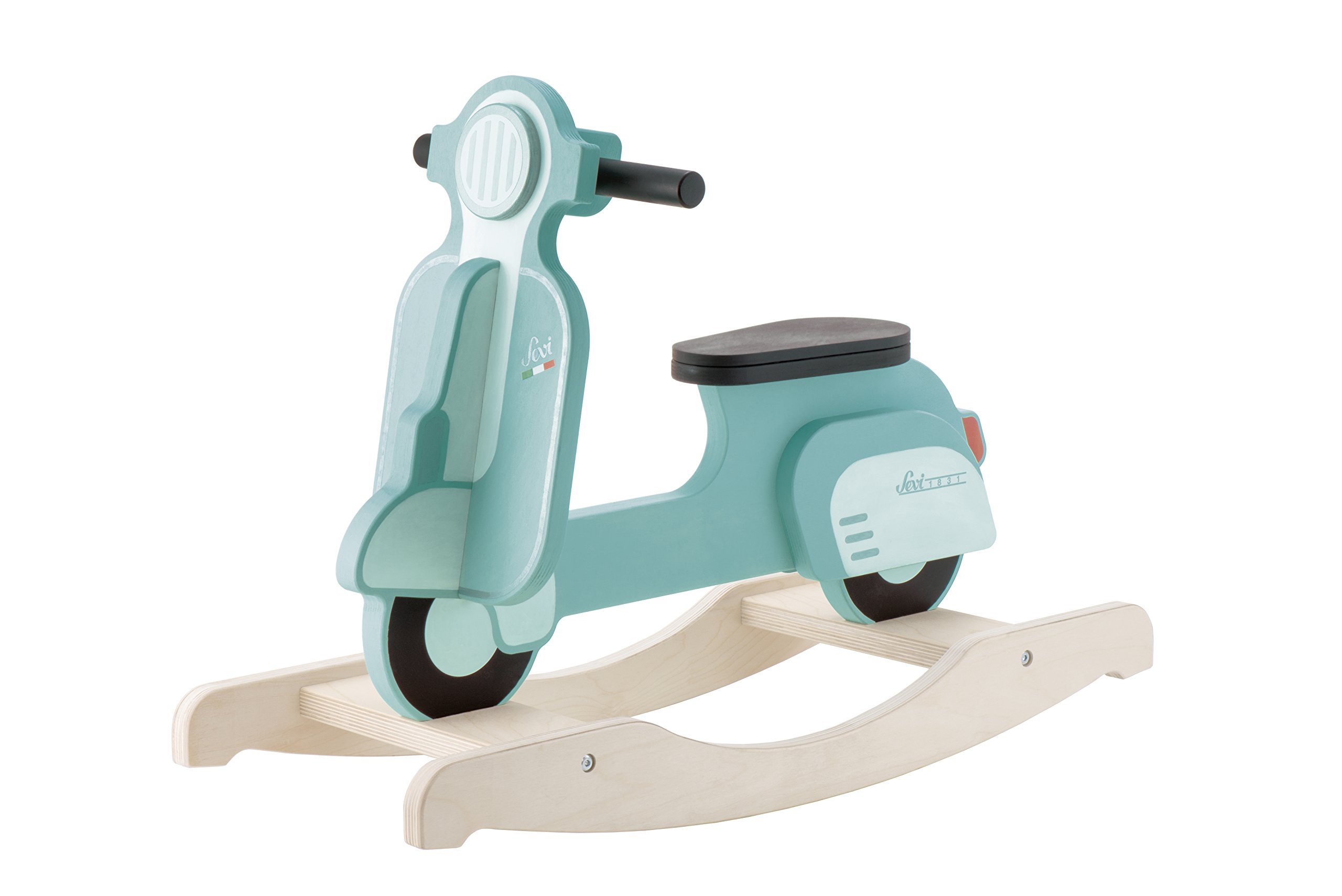 Rocking Scooter Verde | Trudi by Sevi | Giochi cavalcabili. Moto Vespa a dondolo per bambini. Primi anni. Giochi in legno Sevi | 75x52x28cm | Cavalcabili Giganti | modello 82829