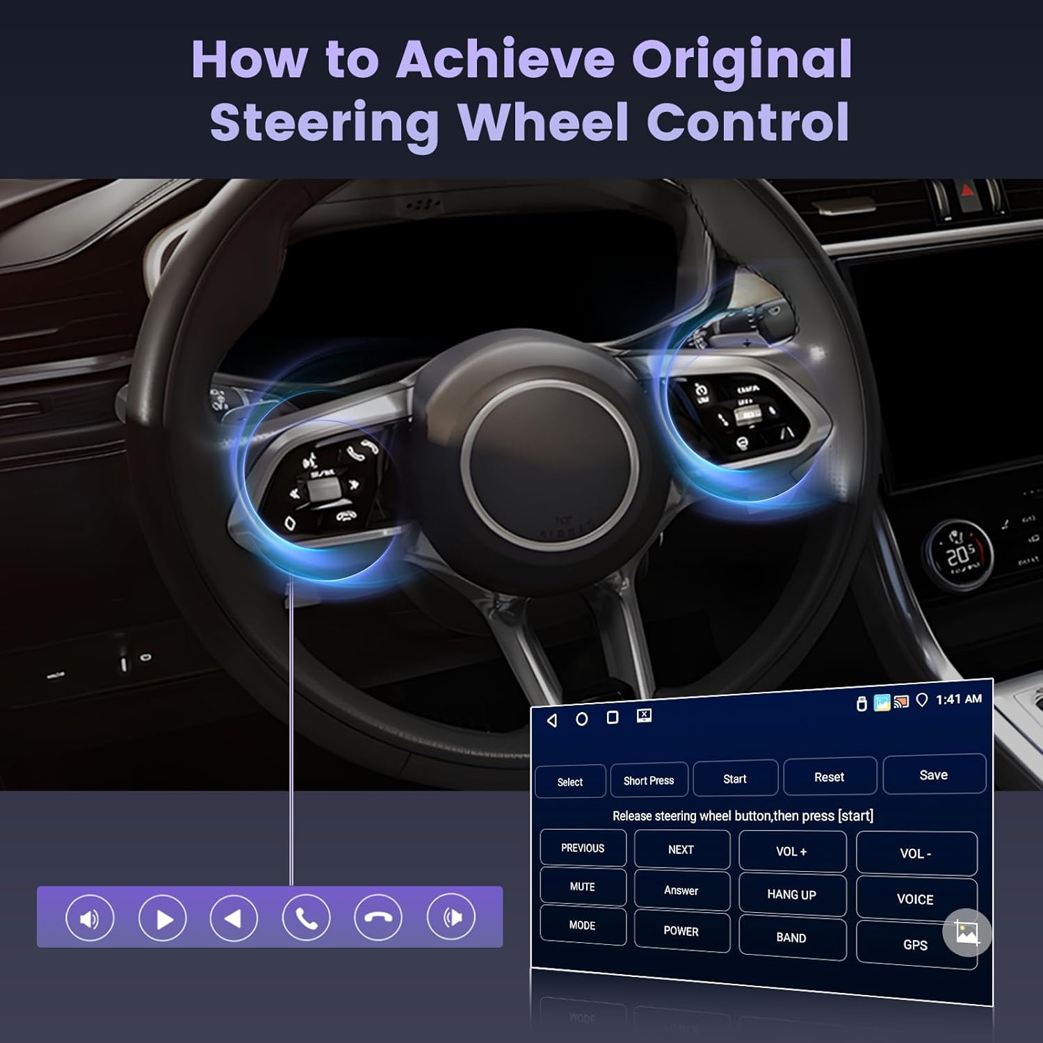 [4+64G] Hikity Android Car Stereo for Toyota Camry 1996-2001, 9 Inch Touchscreen Radio Carplay/Android Auto GPS Navigation Mirror Link WiFi Bluetooth FM/RDS + AHD Backup Camera