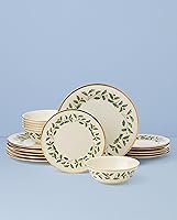 Vista 44 de Lenox Holiday - Tazón de sopa o pasta con borde navideño