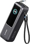 Anker Laptop Power Bank, 25,000mAh Portable Charger with Triple 100W USB-C Ports, Built-in and Retractable Cables, for iPhone 16/15 Series, MacBook, Samsung, and More (Flight-Approved) (US B0DCBB2YTR)
