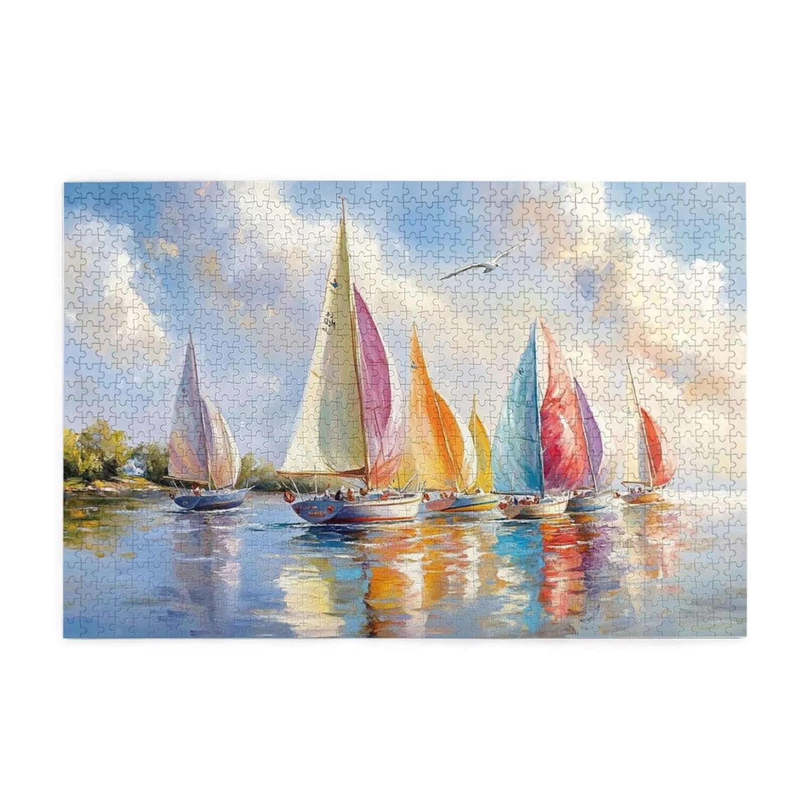 Puzzle dla dorosłych 1500, puzzle morskie, kreatywne drewniane układanki dla dorosłych początkujących, zabawne i kolorowe wymagające gry, wystrój pokoju, prezenty dla kobiet prezenty dla mężczyzn