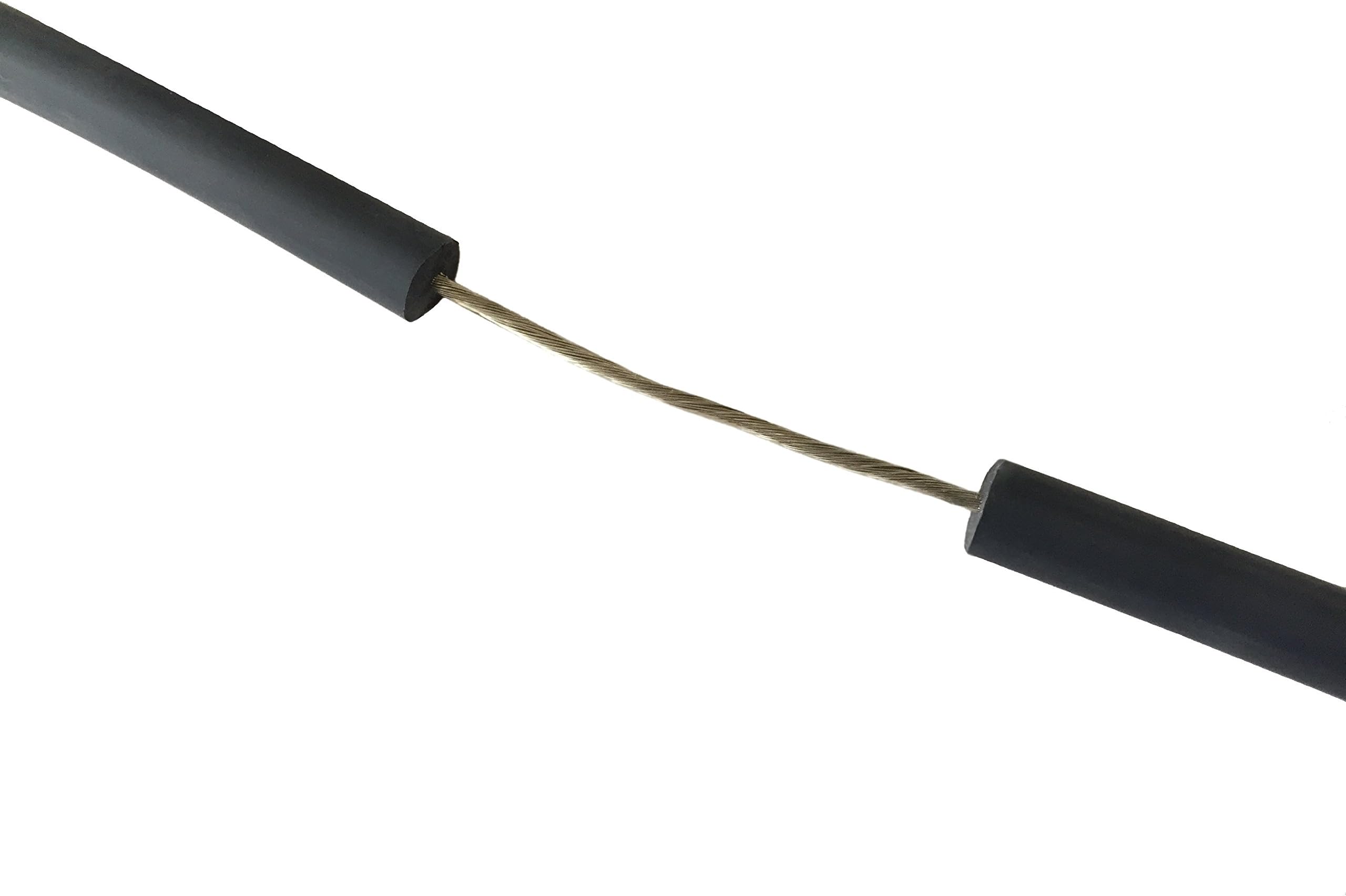 Rowe 50' Ft. R800 5kV DC 18AWG 16/30 Stranded Tin-Plated Copper High Voltage Silicone Wire, Black