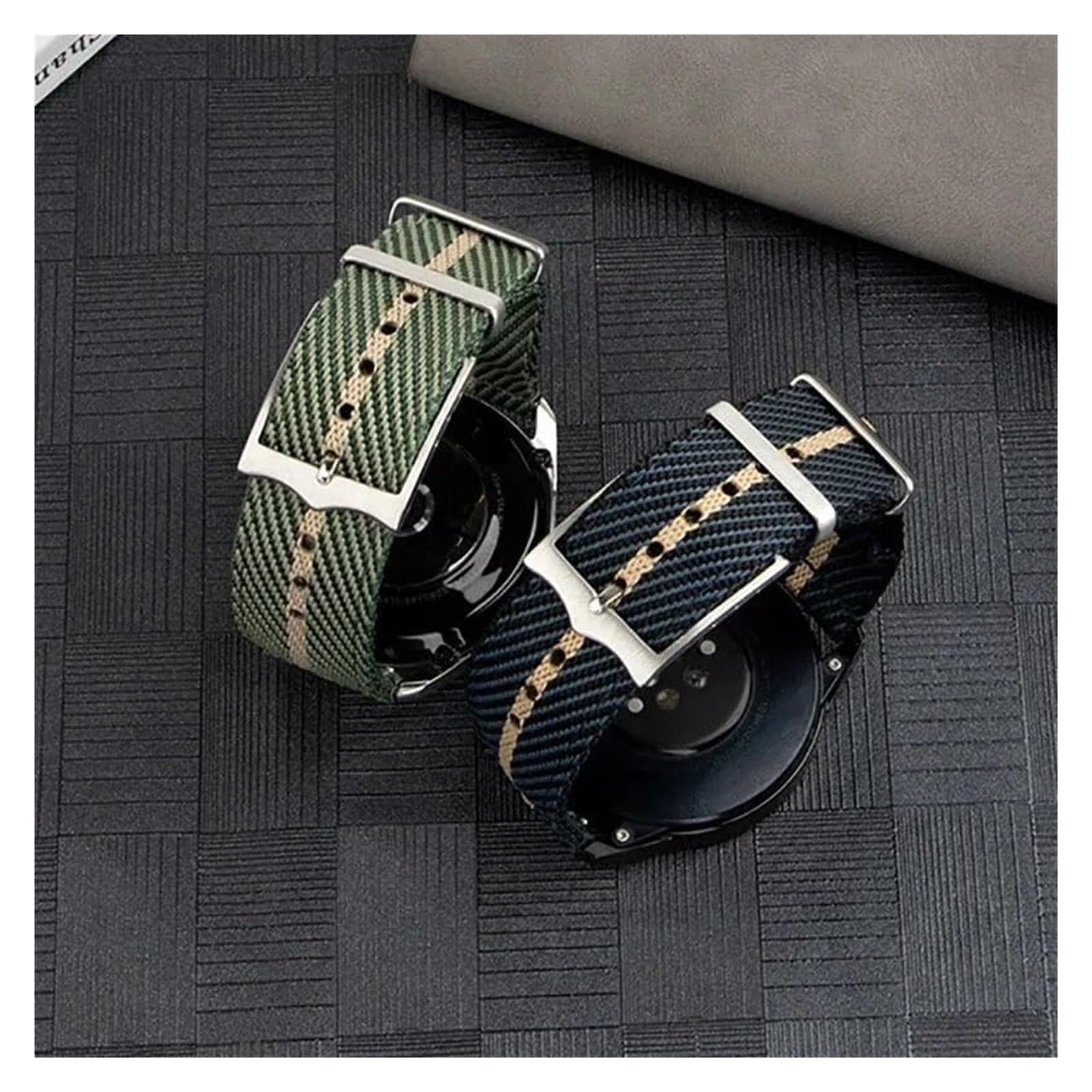 Remplacement du bracelet de la montre intelligente Bracelet de montre en Nylon 20mm 22mm, bracelet de montre souple de qualité supérieure, montres de remplacement de Sport universelles