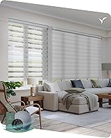 Vista 7 de Persianas motorizadas Yoolax con control remoto, persianas de cebra motorizadas compatibles con Alexa, persianas motorizadas para privacidad