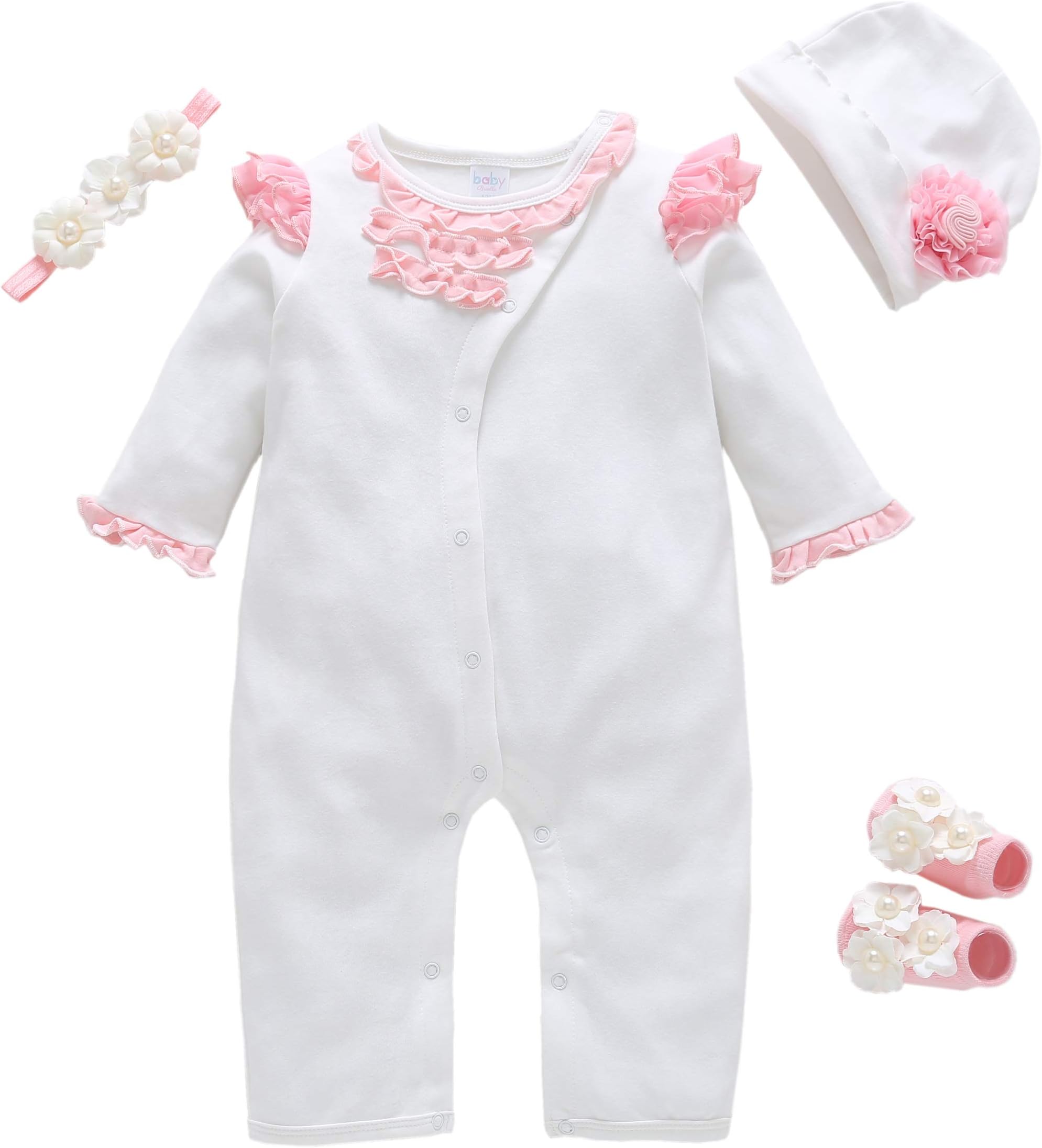 Baby Brielle Layette Onesie in Gift Box