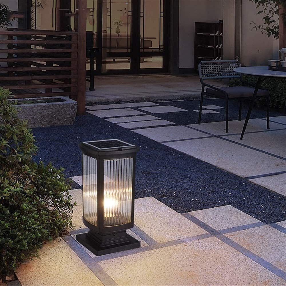 Zewnętrzne Lampy Słupkowe, Lampa Solarna Na Słupku, Lampa Na Zewnątrz Do Ogrodu, Lampa Na Słupku, Lampa Ip54, Zewnętrzna Lampa Solarna Led Na Słupku, Lampa Na Zewnątrz Do(41Cm)
