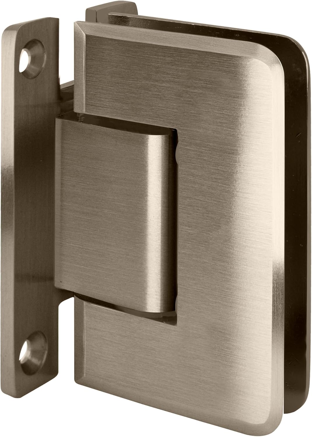 C.R. LAURENCE P1N337BN CRL Brushed Nickel Pinnacle 337 Series Adjustable Wall Mount Full Back Plate Hinge