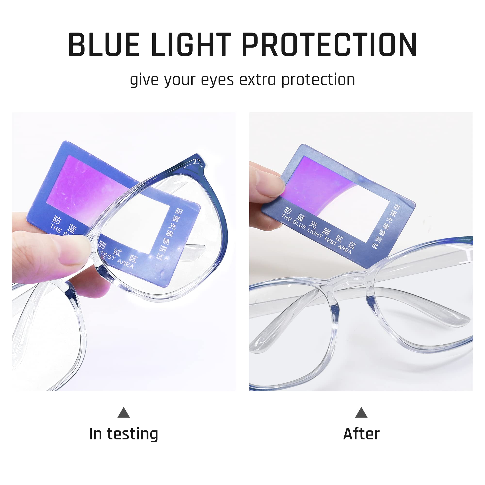 TOREGE Safety Goggles - Stylish & Anti-Blue Light -3