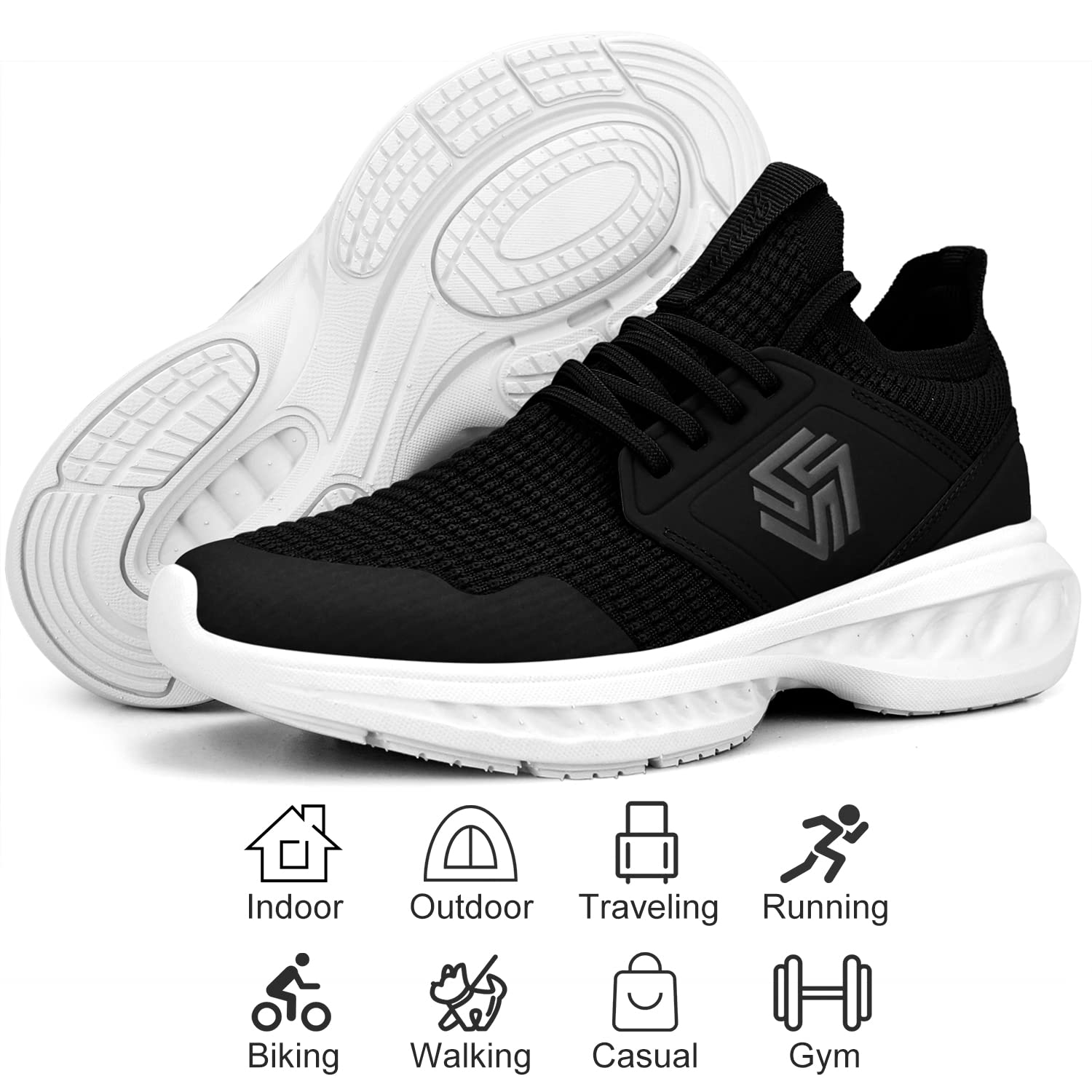 Giniros Sneakers Donna Scarpe Running Ginnastica Donna Corsa Camminata Trekking Tennis Outdoor Fitness Sportive Palestra Scarpe da Lavoro Leggere Traspiranti Casual Scarpe Comode Donna per Jogging