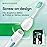 Brushmo e-Series Total Clean Replacement Toothbrush Heads, Compatible with Philips Sonicare Screw-on Electric Toothbrush Handles, 6 Standard Heads, Medium Firm Dupont Bristles, BM726-bg, White