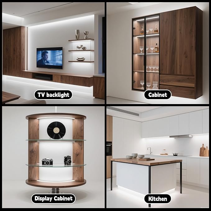 Tira LED con Batería, Luz Blanca Fría, 2 Unidades, 3.28 Pies miniatura 8