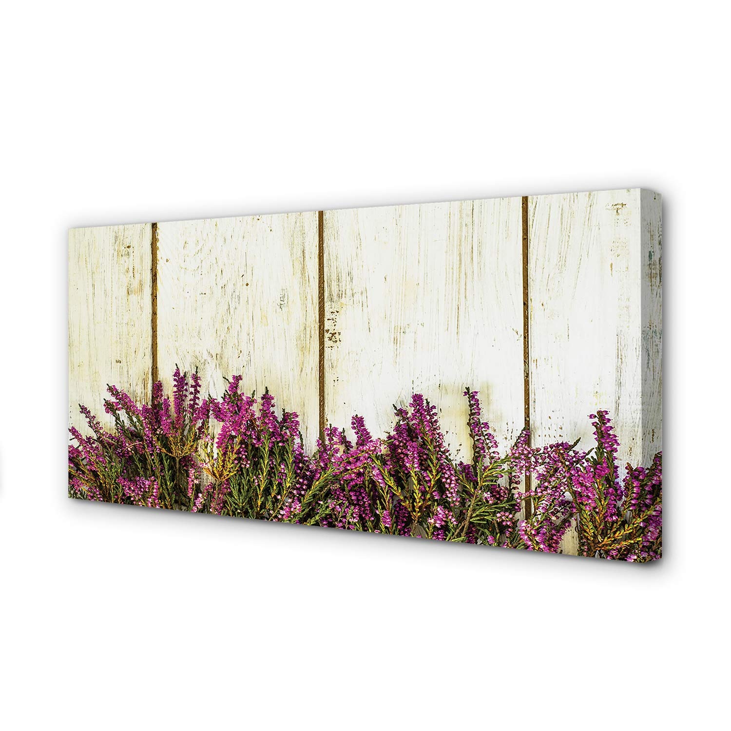 Tableau sur toile 140x70cm fleurs pourpres de nature Tulup pour salon