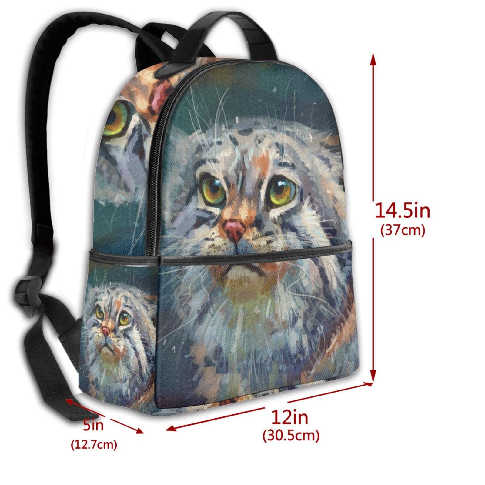 Amazon.co.jp: リュック デイパック リュックサック 猫 絵画 アート