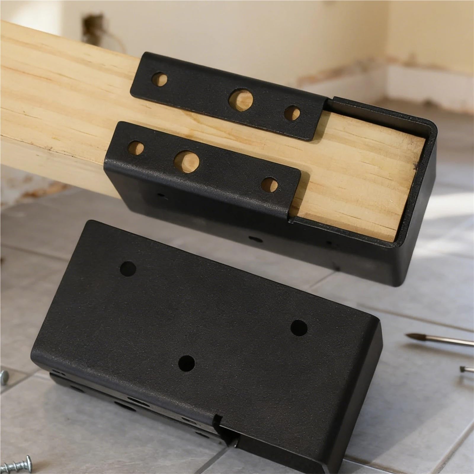 Conectores de brida oculta for suspensión de vigas de 1/2 piezas