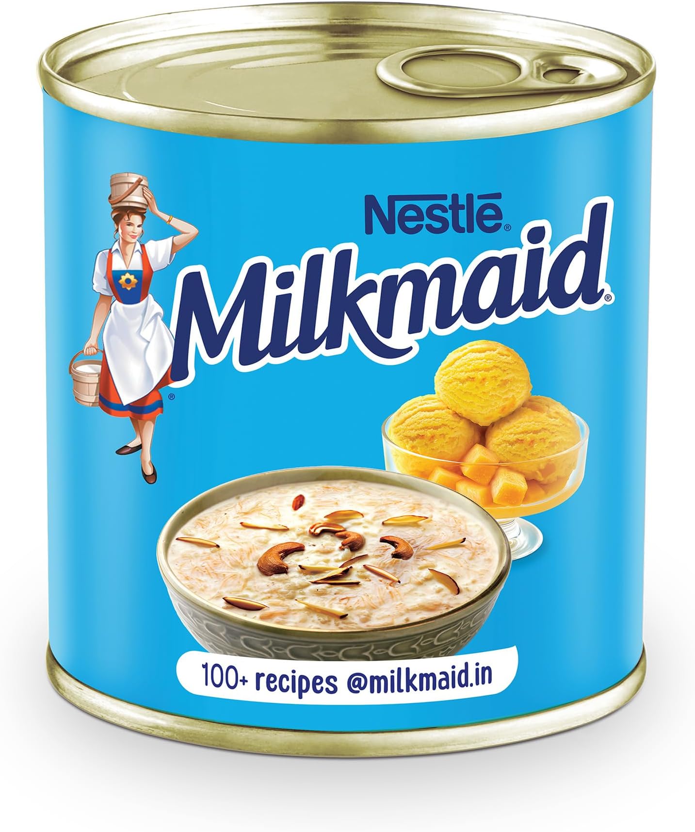 Nestle Partly Skimmed Sweetened Condensed Milk, 380 g Tin, cream