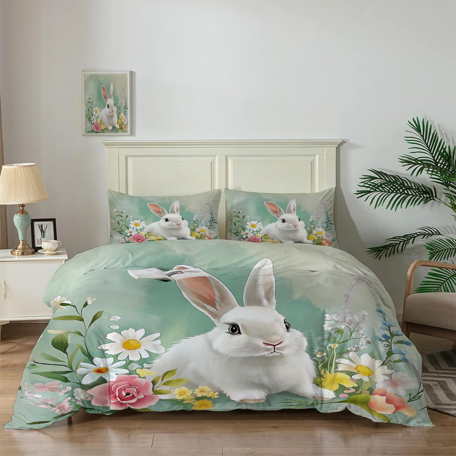 Parure de lit rétro paon avec housse de couette en tapisserie et sa taie d'oreiller