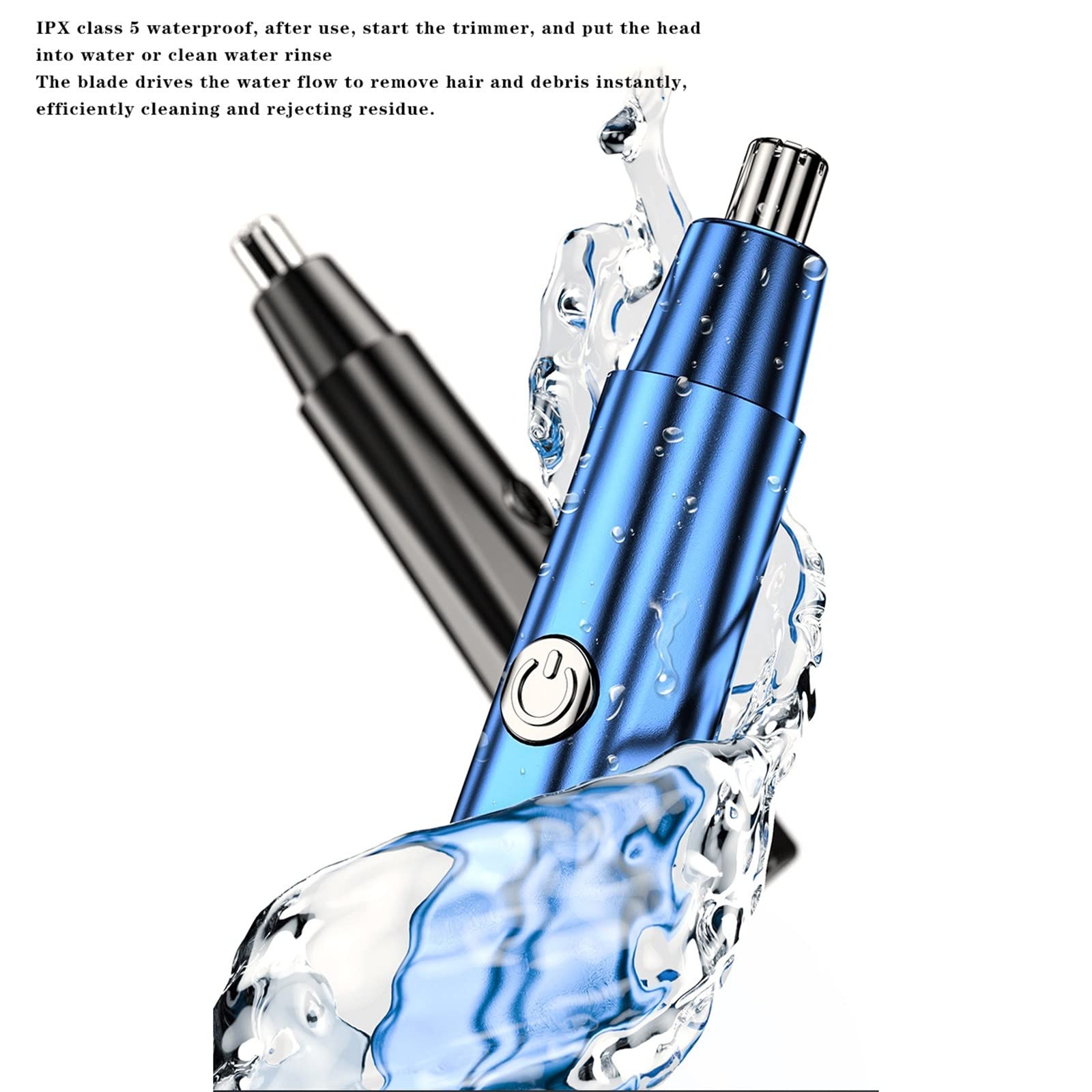 Tondeuse à poils de nez pour femme, lame rotative à 360° professionnelle 2026, rechargeable par USB, étanche, tête amovible, nez et oreilles pour nez, oreilles, sourcils, pattes