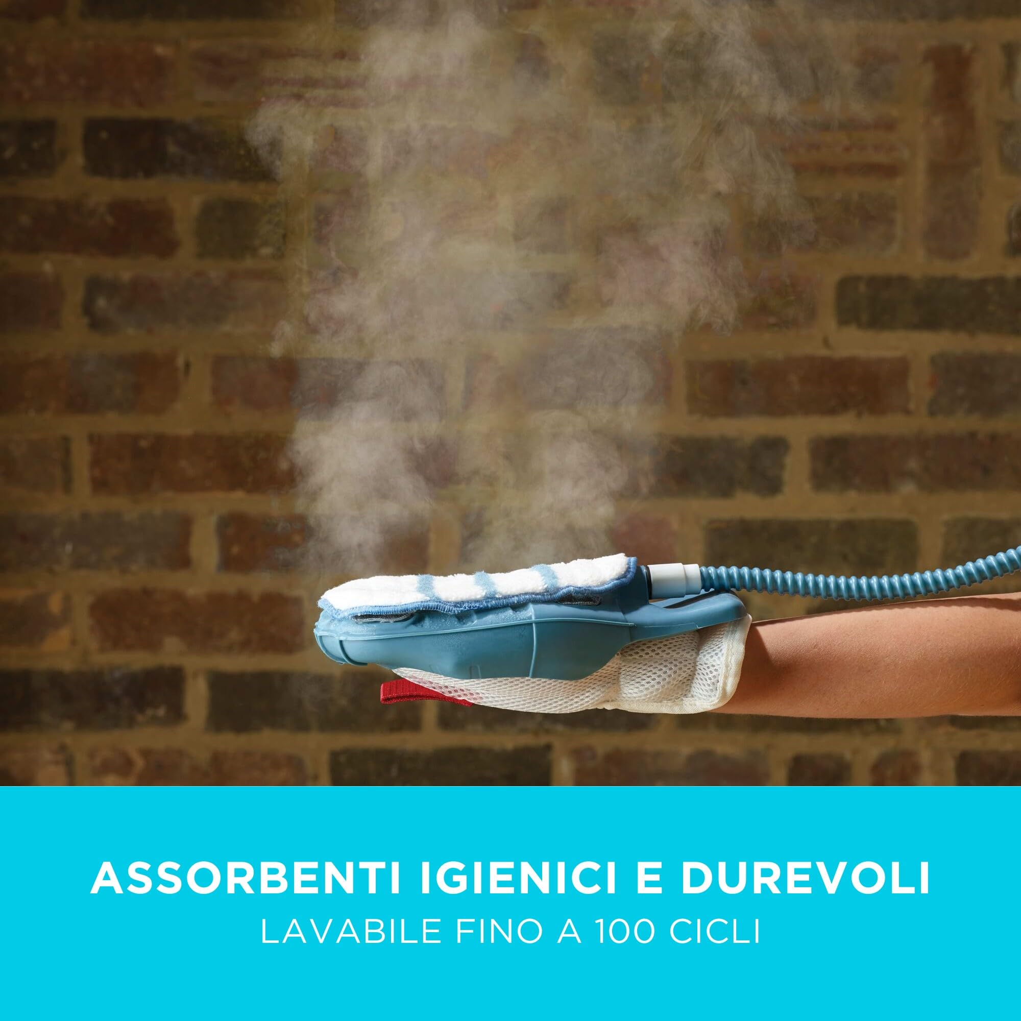 BLACK+DECKER FSHSMPS-XJ Confezione contenente 2 panni in microfibra, 2 panni per la pulizia del bagno, 1 panno ruvido, 1 panno da lucidatura applicabili su accessorio SteaMitt™