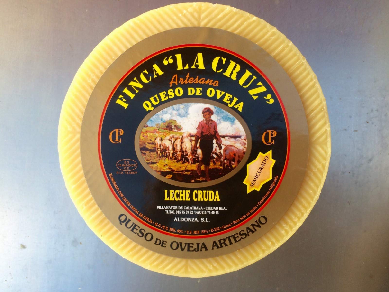 Queso Artesasano Semicurado de Oveja Finca La Cruz 2 Kg