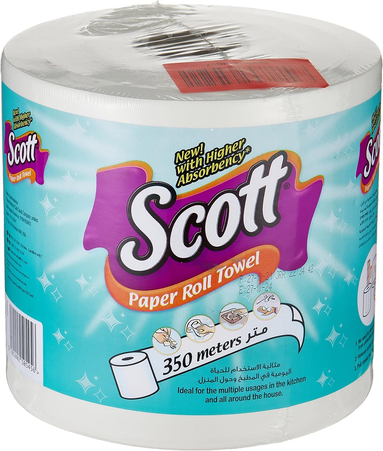 Mega Kitchen Tissue Paper Towel,350 Meters x1 Roll