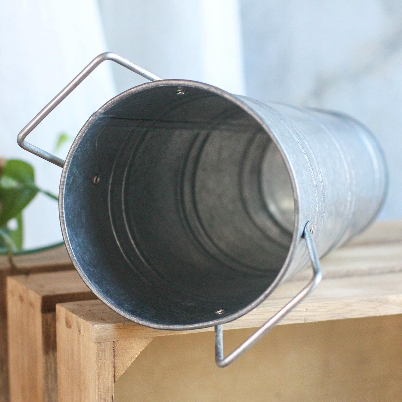 Metallvase, verzinkt, rustikal, hoch, Hochzeitstischdekoration, für Party, Hochzeit, Wohnzimmer, Küche, Schlafzimmer, Eingangsbereich, , Tisch