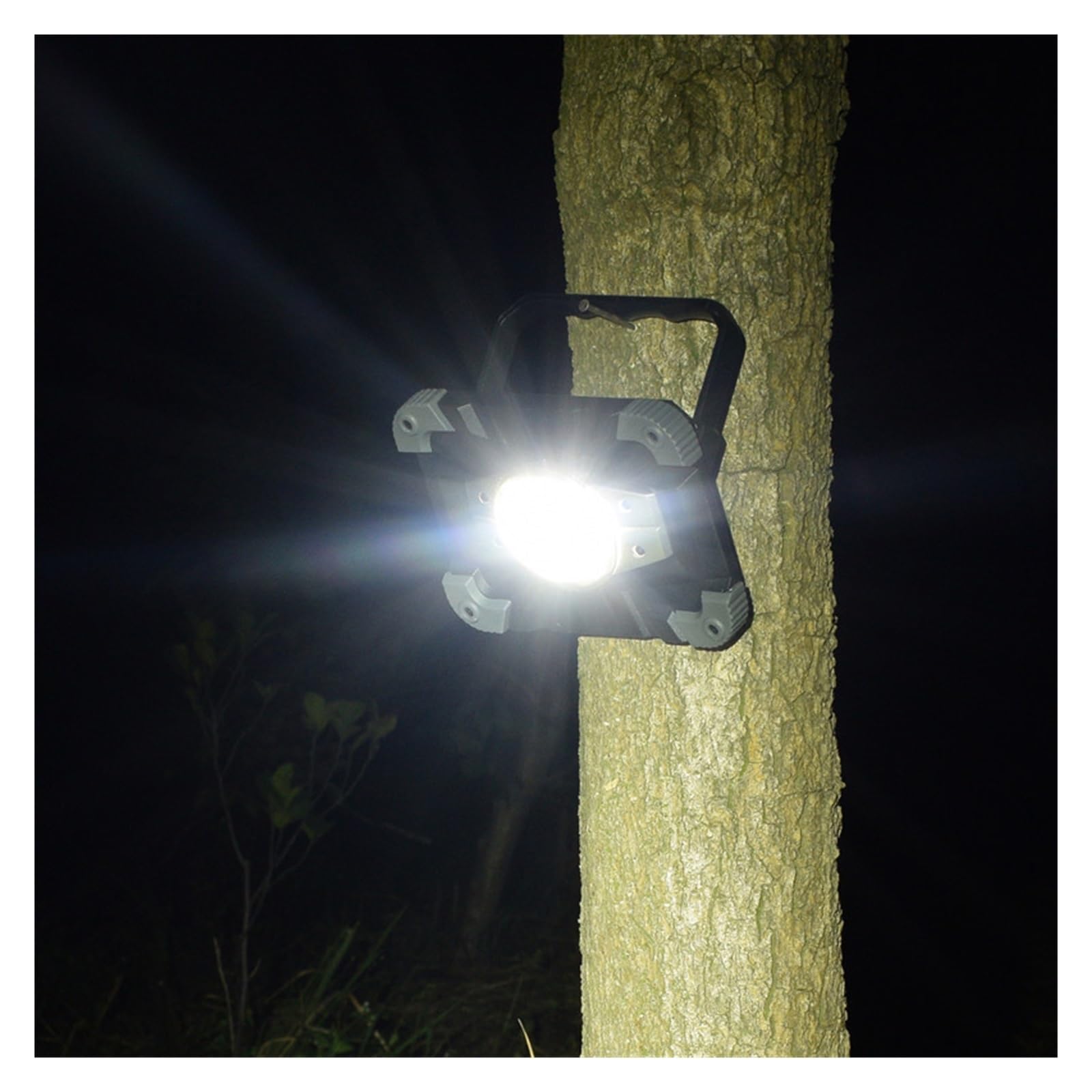 Naświetlacz LED, Światło Halonowe LED 10W Robocze COB Chip Reflektor Zewnętrzny Oświetlenie Poszukiwawcze USB Akumulatorowa Lampa Ostrzegawcza(With battery)
