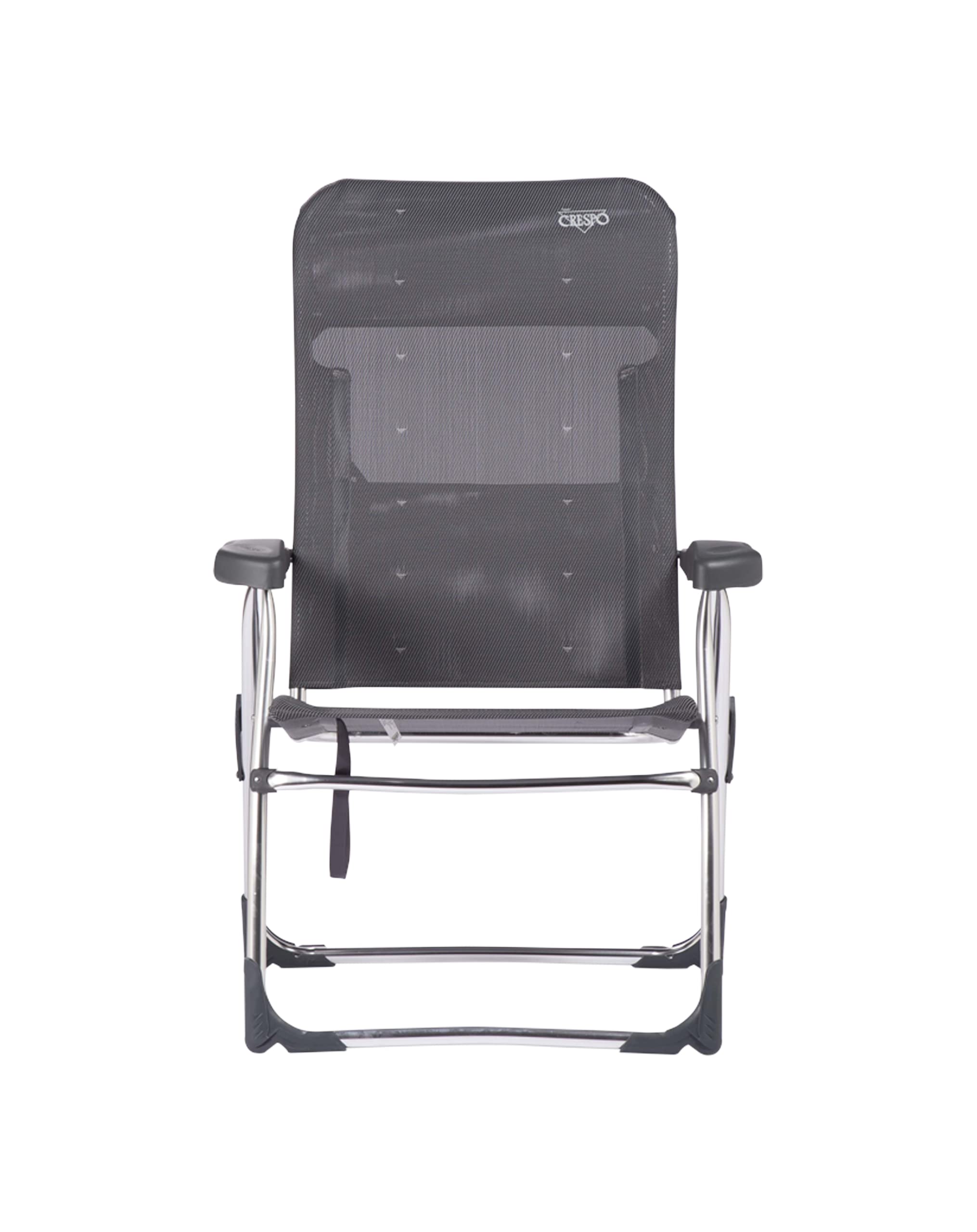 Crespo - Silla de Playa AL-206 - Gris Oscuro - 7posiciones - multifibra