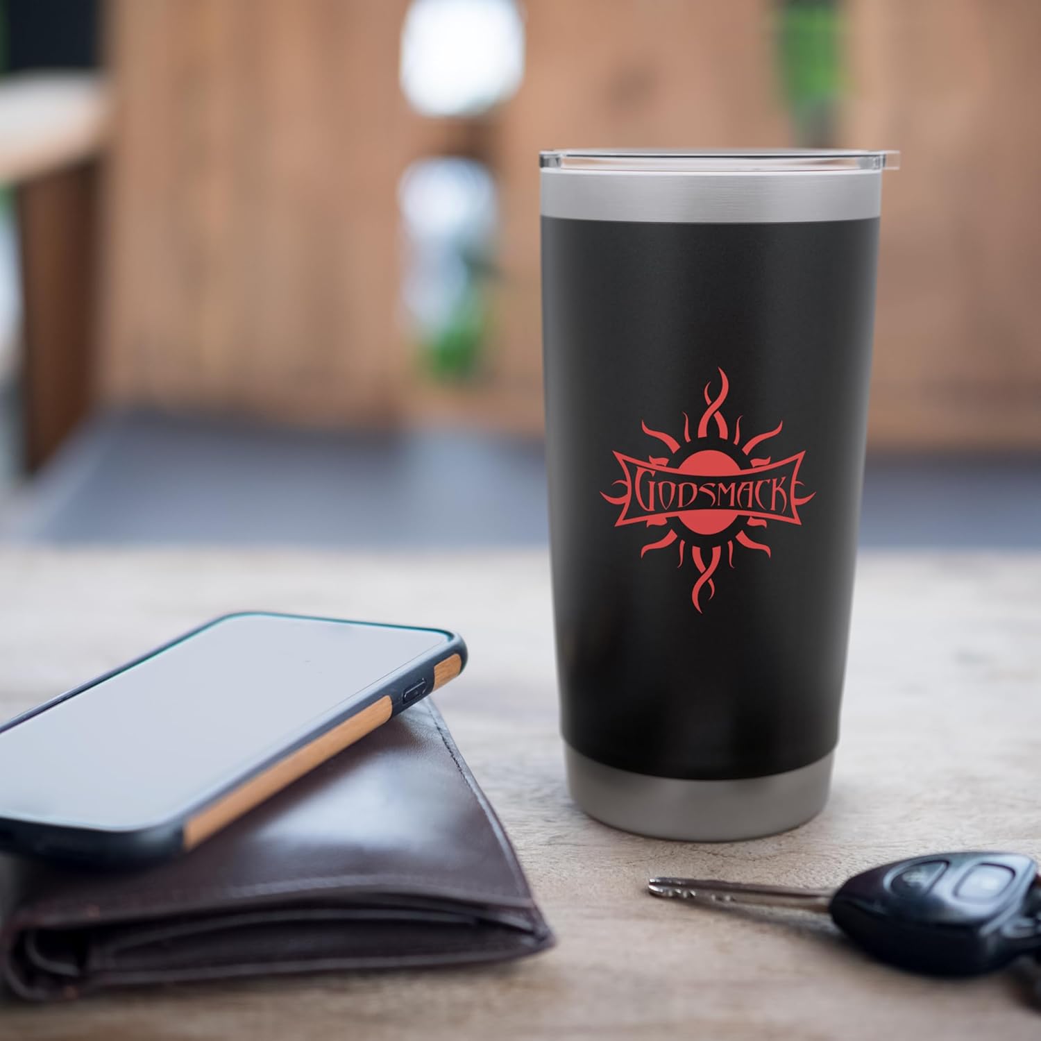 Godsmack Sun Logo Stainless Steel Insulated Tumbler - Image 7