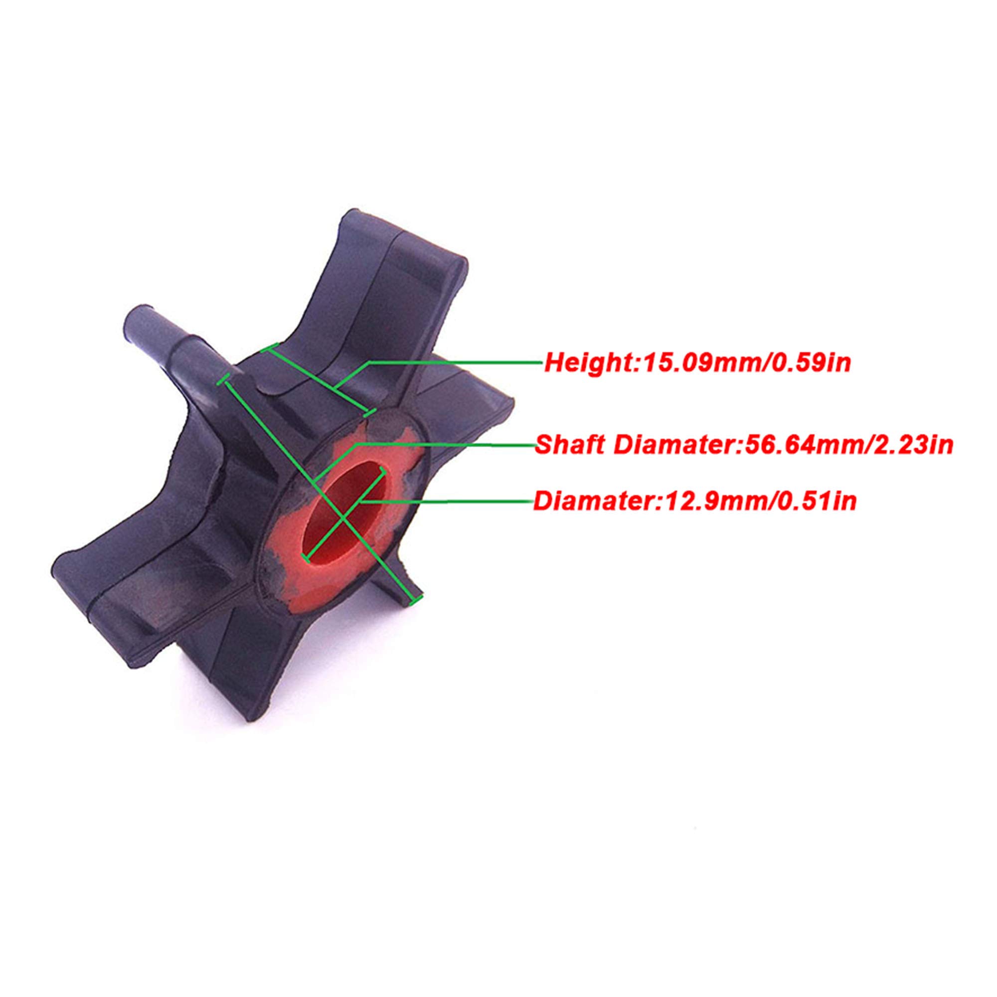 9 Hp Boat Motor Water Pump Impeller 47-F433065-2 For Sea King Chrysler 9 Hp Boat Motor Water Pump Impeller 47-F433065-2 For Sea King Chrysler
