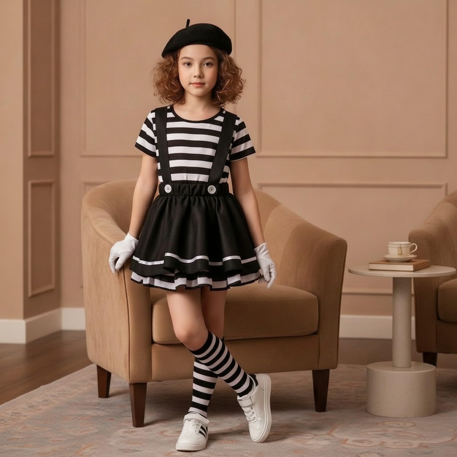 Costume da con Guanti Bianchi | Travestimento da, Co, per Feste in Maschera, Carnevale, Halloween