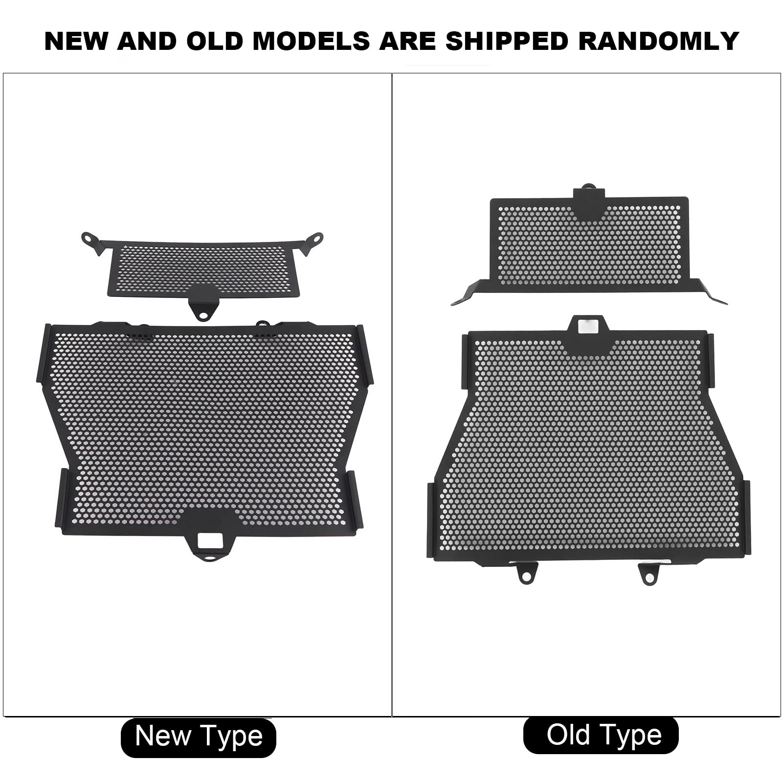 Protector de parrilla de radiador de motocicleta GRCFUMO 2pcs, protector de cubierta de rejilla de la rejilla del radiador de acero inoxidable para la motocicleta de acero