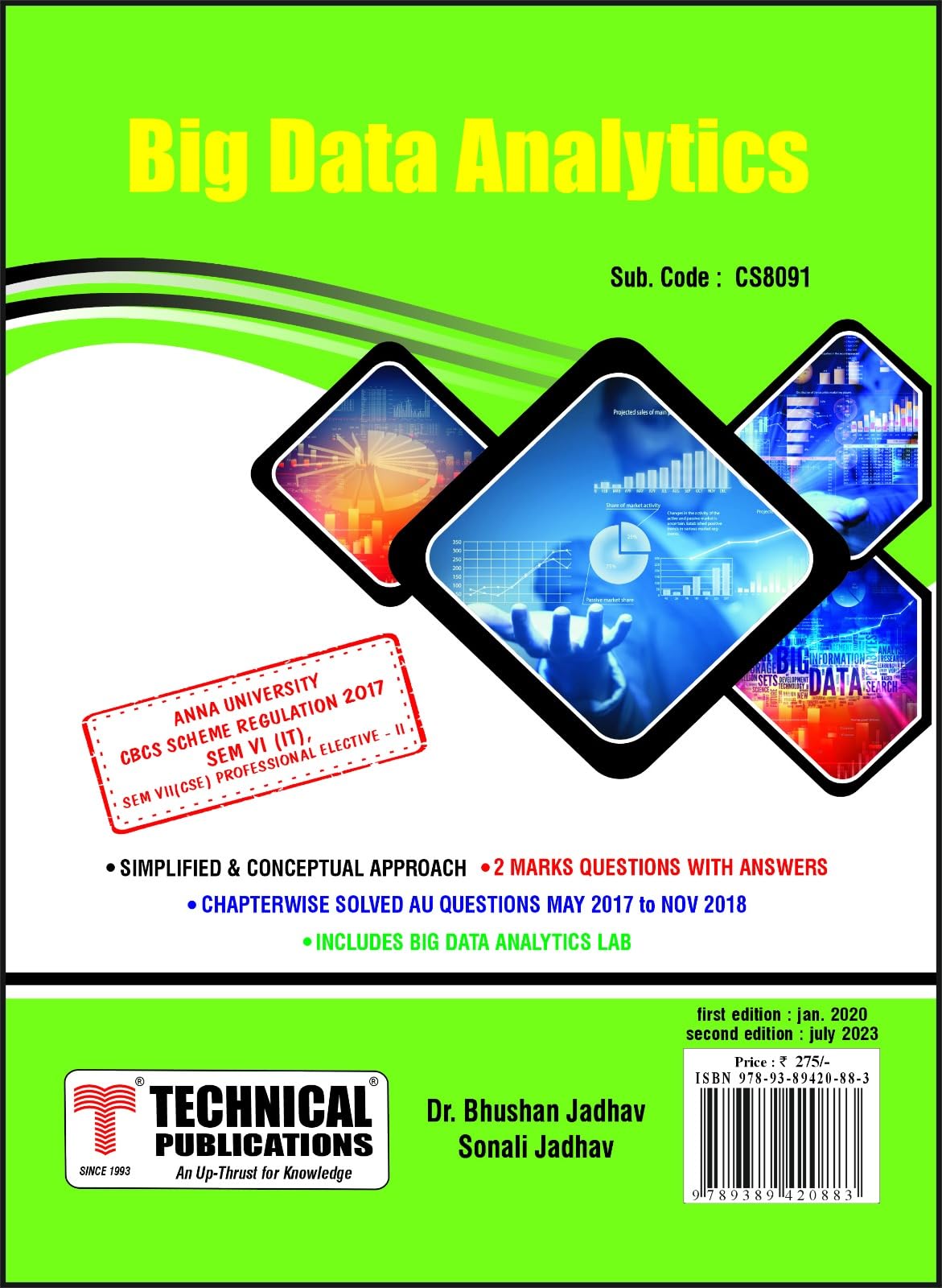 Buy Big Data Analytics for Anna University R17 CBCS (VI- IT -CS8091) — BookShops.in