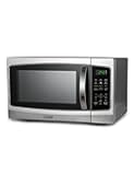 Microwave 1.3 Cu Ft with 10 Power Levels, Microwave with Pull Handle Door Lock, 1000W Countertop Microwave with Timer and Digital Controls, Stainless Steel