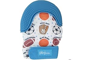 Silicone Infant Teething Glove Mittens and Teether for Baseball Lovers