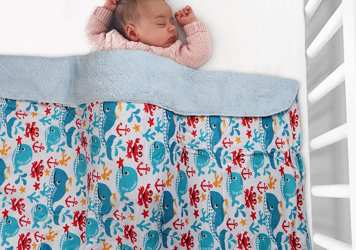 KASSY POP CURATED JUST FOR YOU Microfiber Fleece Winter Baby Swaddle Blanket, Bed & Receiving Blanket/Swaddler AC Baby Blanket 30 X 40 Inches, 0-2 Years - Multicolor