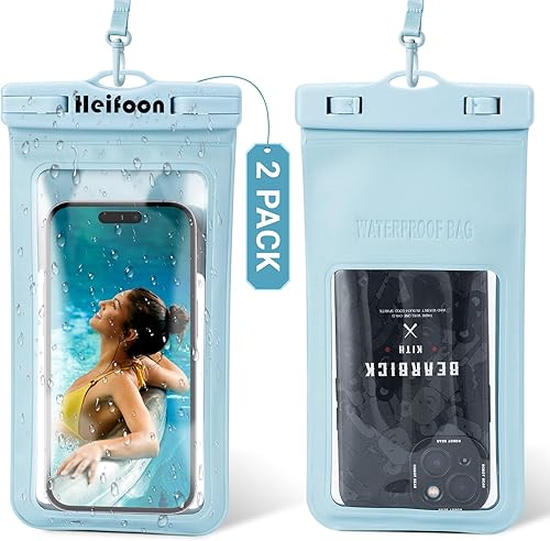 Funda impermeable universal para teléfono celular con cordón para iPhone 15 14 13 12 Pro Max Xs Max XR X 8 7 6S Plus SE, Galaxy S22 S21 S20 S10