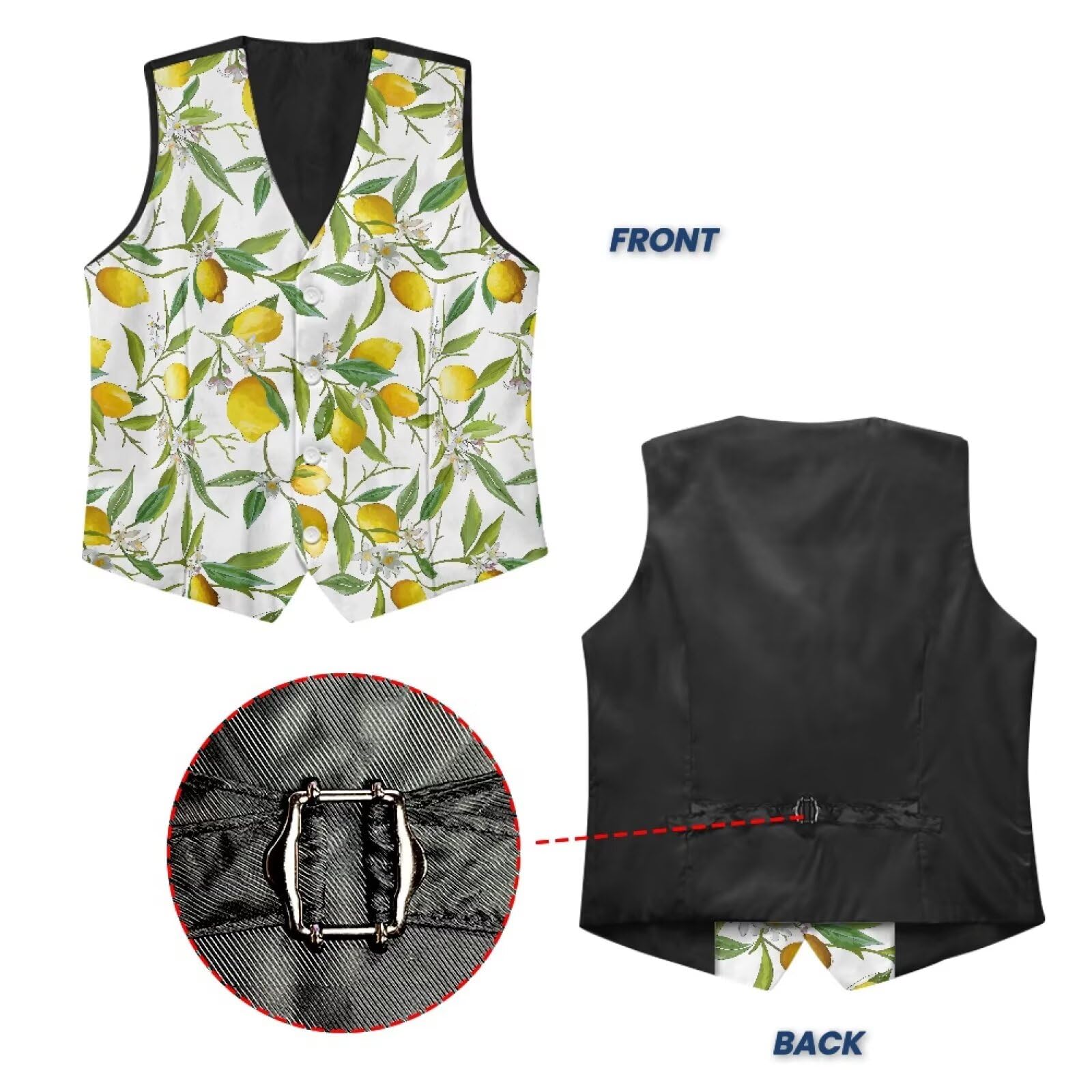 Gilet de costume décontracté léger pour homme - Col en V - Pour fête, mariage