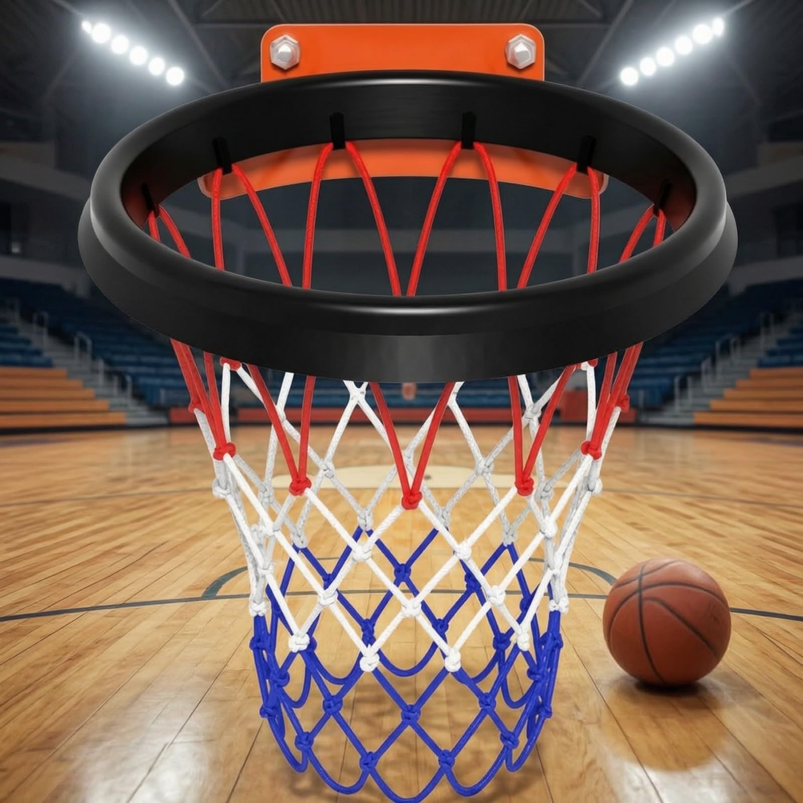 Baloncesto con Red Portátil | para Inriores y Exriores, Patios, Estudians