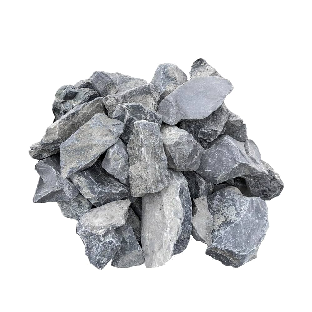 Taku)　割栗石(黒茶400kg) ロックガーデン 石 割栗石 黒 クラッシュロック ロックガーデン