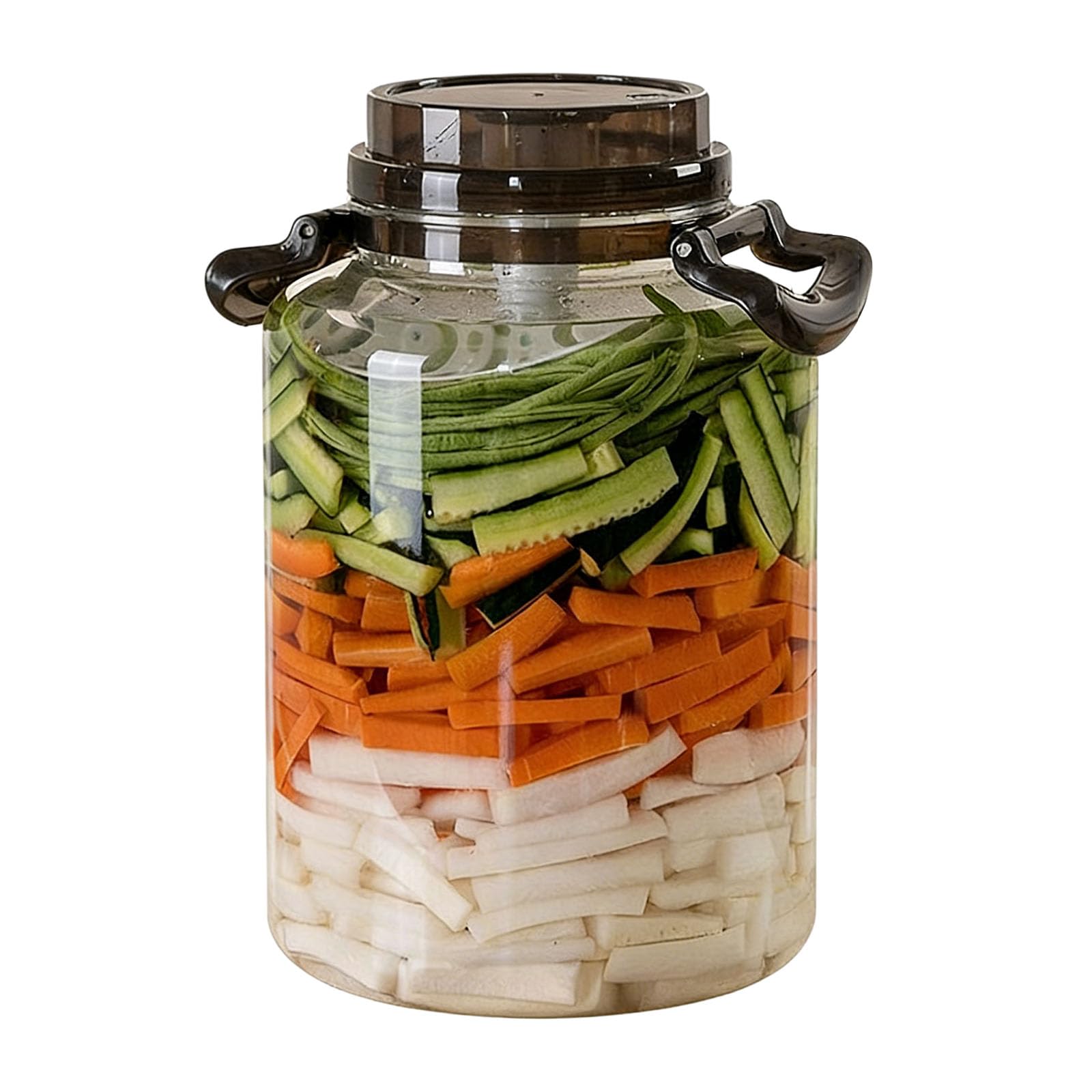 YUGSHNKFC Food Safe Storage Canister for Pickling Vegetables Storing Grains Pickled Vegetables Container with Handle Large Capacity Store Planner