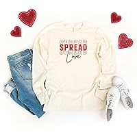 Vista 2 de Spread Love Stacked Long Sleeve Graphic Tee