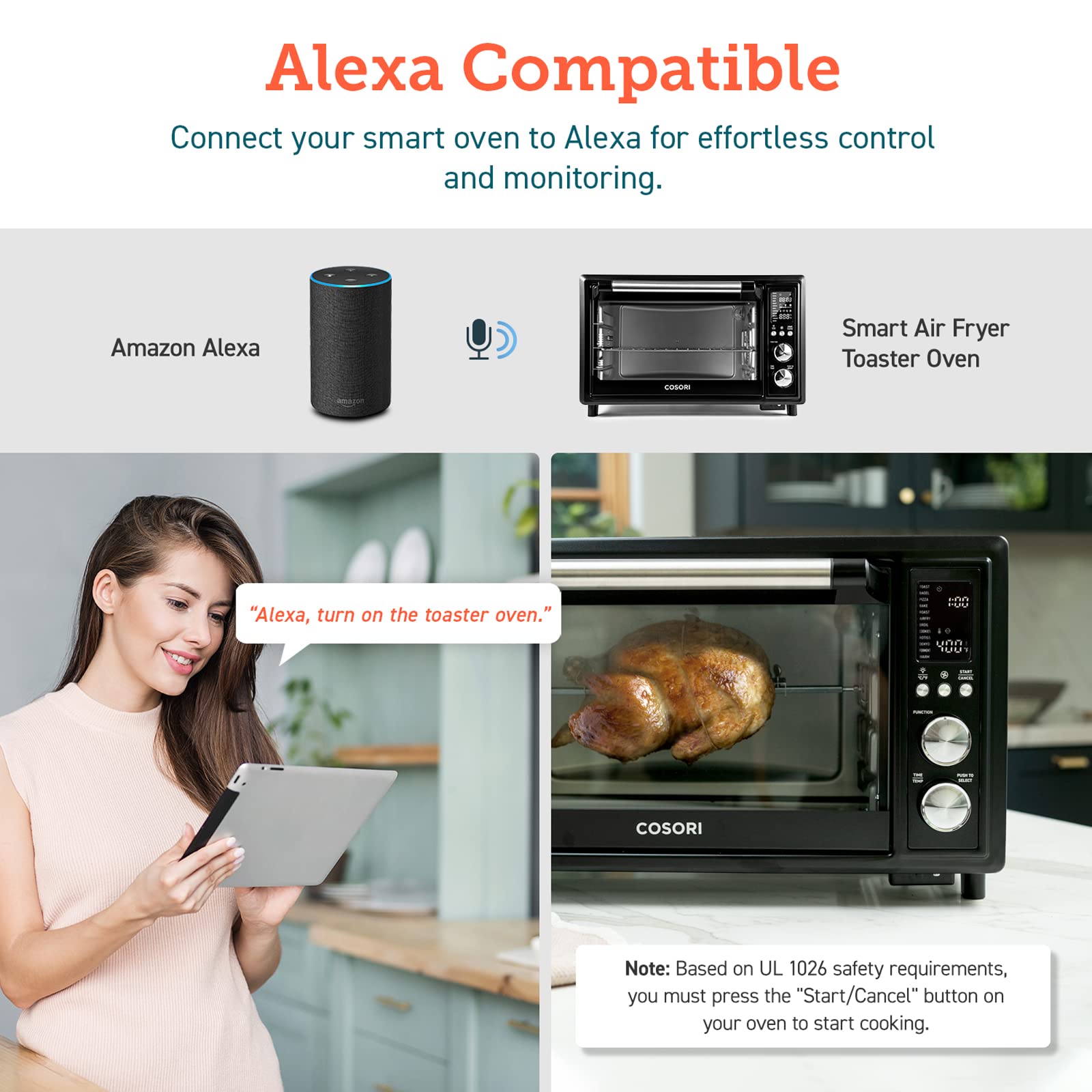 Buy COSORI Air Fryer Toaster Oven Combo 12 Functions Smart 30L Large