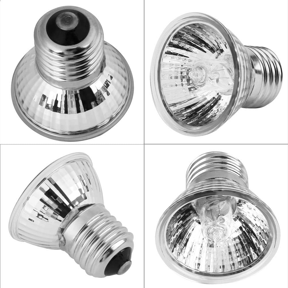 Petyoung 1pc New 25W/50W 220-240V Heating Light Aquarium Heat Lamp Accessory for Reptile Lizard Turtles (Wattage : 25W)